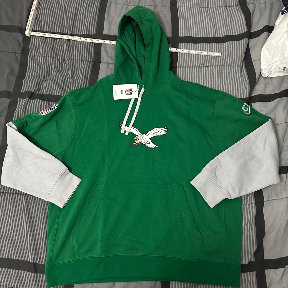 Nike 2024 Philadelphia Eagles Mens Kelly Green Sideline Hoodie - NWT 2XL